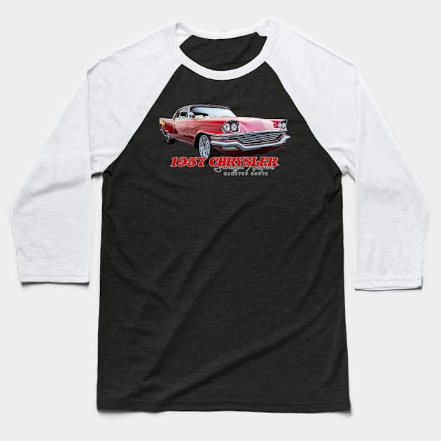 1957 Chrysler Saratoga Newport Hardtop Coupe Baseball T-Shirt by Gestalt Imagery